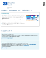 Influenza aviar H5N1 Situacin actual