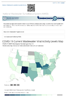 COVID19 Current Wastewater Viral Activity Levels Map  COVID19 NWSS Wastewater Monitoring in the US