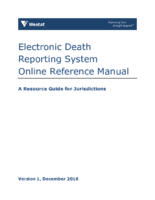 Electronic death reporting system online reference manual a resource guide for jurisdictions