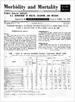 Morbidity and Mortality Weekly Report For release January 24 1958 Vol 7 No 3