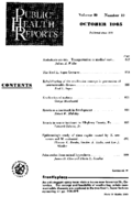 Public Health Reports  v 80 no 10 October 1965  table of contents