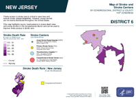 NJ Congressional District 06 Stroke and Stroke Centers Map 119th Congress