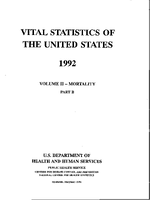 Vital Statistics of the United States 1992 Volume IIMortality Part B