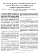 The Only Way Is Up Active Knee Exoskeleton Reduces Muscular Effort in Quadriceps During Weighted Stair Ascent