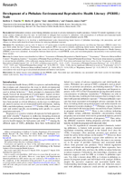 Development of a Phthalate Environmental Reproductive Health Literacy PERHL Scale