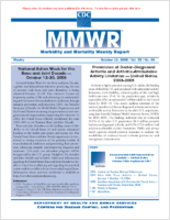 MMWR Morbidity and Mortality Weekly Report Vol 55 No 40 October 13 2006
