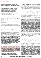 Reemergence of Dengue Virus Serotype 3 Brazil 2023