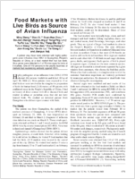 Food Markets with Live Birds as Source of Avian Influenza