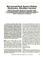 Battransmitted Human Rabies Outbreaks Brazilian Amazon