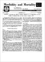 Morbidity and Mortality Weekly Report Vol 6 No 1 January 11 1957