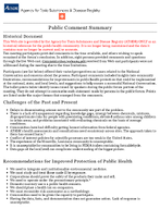 National Conversation on Public Health and Chemical Exposures June 26 2009 Public Comment Summary