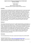Cognitive Interview Evaluation of the National Survey of Family Growth Life History Calendar