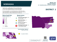NE Congressional District 02 Stroke and Stroke Centers Map 118th Congress