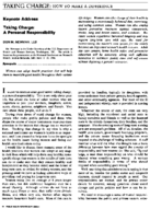 Taking Charge A Personal Responsibility