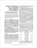 Genetic Evidence for a Tacaribe Serocomplex Virus Mexico