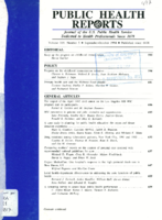 Public Health Reports  v 109  no 5  cover