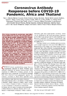 Coronavirus Antibody Responses before COVID19 Pandemic Africa and Thailand