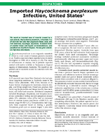 Imported Haycocknema perplexum Infection United States1
