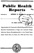 Public Health Reports  v 55 no 14  cover