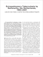 Extrapulmonary Tuberculosis by Nationality the Netherlands 19932001