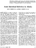 Acute intestinal infection in Alaska
