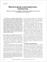 Reemerging Leptospirosis California