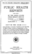 Public Health Reports  v 50 no 2  cover
