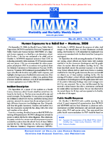 MMWR Morbidity and Mortality Weekly Report Vol 58 No 20 May 29 2009