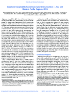 Japanese Encephalitis Surveillance and Immunization  Asia and Western Pacific Regions 2016