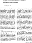 Glucose6Phosphate Dehydrogenase Deficiency In Project Head Start Children
