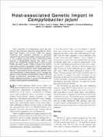 Hostassociated Genetic Import in Campylobacter jejuni