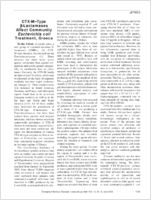 CTXMType Lactamases Affect Community Escherichia coli Treatment Greece