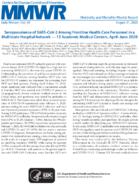 Seroprevalence of SARSCoV2 Among Frontline Health Care Personnel in a Multistate Hospital Network  13 Academic Medical Centers AprilJune 2020