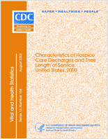Characteristics of Hospice Care Discharges and Their Length of Service United States 2000