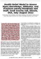 Health Belief Model to Assess Mpox Knowledge Attitudes and Practices among Residents and Staff Cook County Jail Illinois USA JulyAugust 2022