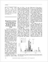 Respiratory Illness in Households of SchoolDismissed Students during Influenza Pandemic 2009