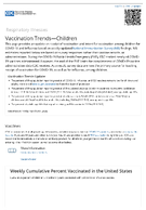 Respiratory Illnesses  Vaccination TrendsChildren