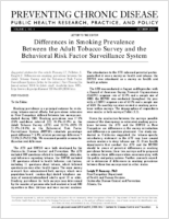 Differences in Smoking Prevalence Between the Adult Tobacco Survey and the Behavioral Risk Factor Surveillance System