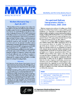MMWR Morbidity and Mortality Weekly Report Vol 60 No 16 April 29 2011
