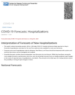 COVID19 forecasts  hospitalizations  updated Mar 21 2024