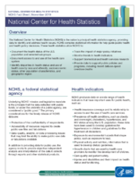 National Center for Health Statistics NCHS Fact Sheet November 2019