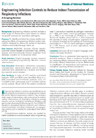 Engineering Infection Controls to Reduce Indoor Transmission of Respiratory Infections A Scoping Review