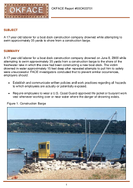 A 17year old laborer for a boat dock construction company drowned while attempting to swim approximately 35 yards to shore from a construction barge