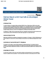 Painter Dies in a 140Foot Fall at a Municipal Water Tower FACE 8905