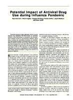 Potential Impact of Antiviral Drug Use during Influenza Pandemic