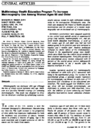 Multistrategy health education program to increase mammography use among women ages 65 and older