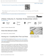 NIOSH eNews Volume 21 Number 8 December 2023