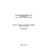 Advisory Committee on Immunization Practices October 2223 1997 meeting minutes