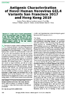 Antigenic Characterization of Novel Human Norovirus GII4 Variants San Francisco 2017 and Hong Kong 2019