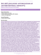 DO ART DELIVERY OPTIMIZATION OF ANTIRETROVIRAL THERAPY
